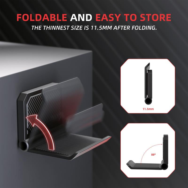 Playvital 2 Set FOLD Controller Wall Mount for PS5 & PS4 & Xbox Series X/S & Nintendo Switch Pro & Nintendo Switch Pro 2 & Xbox Wireless Headset & Pulse 3D Headset - Black