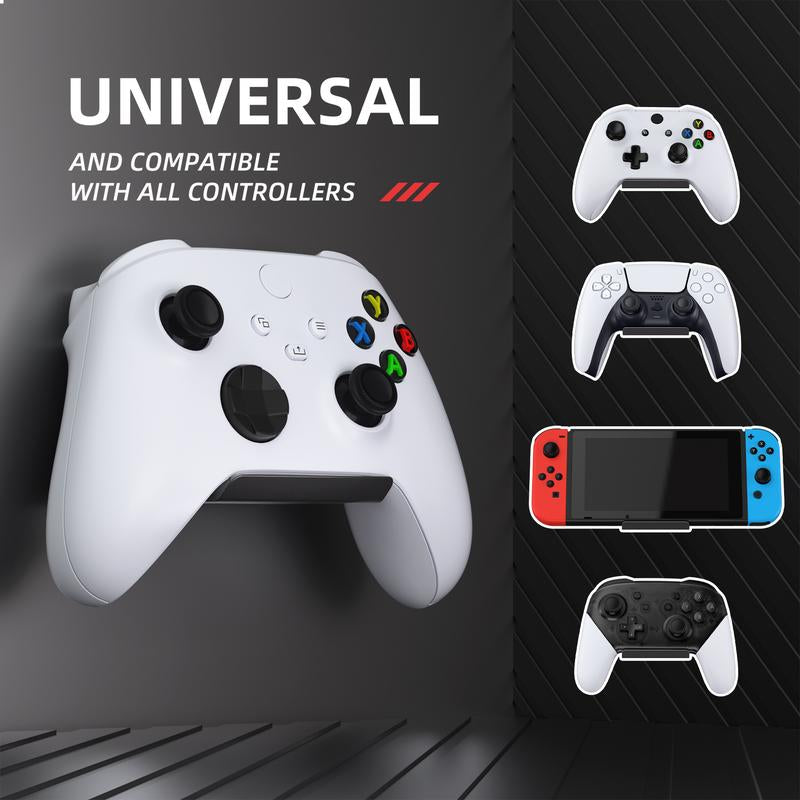 Playvital 2 Set FOLD Controller Wall Mount for PS5 & PS4 & Xbox Series X/S & Nintendo Switch Pro & Nintendo Switch Pro 2 & Xbox Wireless Headset & Pulse 3D Headset - Black