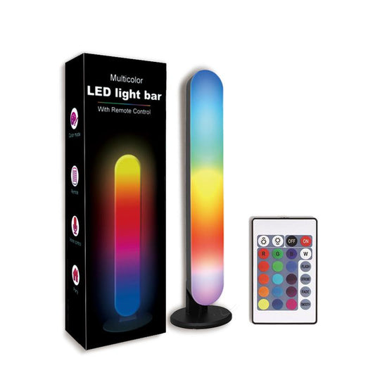 RGB Light Bars Led Desktop Ambient Lighting Remote Control Function Color Changing Ambient Lighting for Room Decoration PC Gaming Monitor Pictures, Desk
