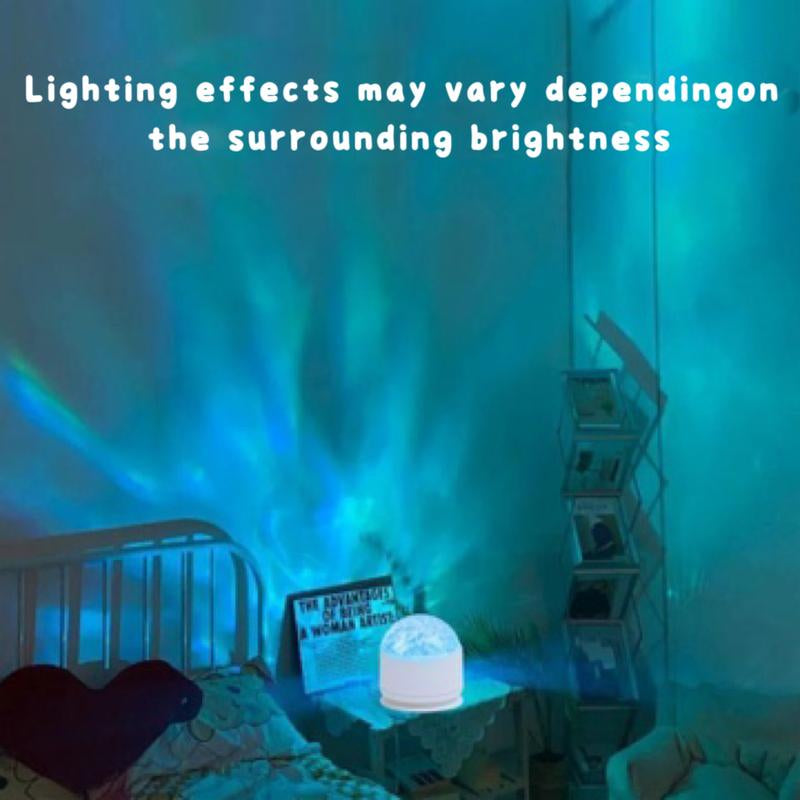 Ocean Wave Projector Light with 16 Colors Remote Control 3D Water Ripple Effect Dual Immersive Effects Whisper-Quiet Operation Perfect Gift for Couples & Kids