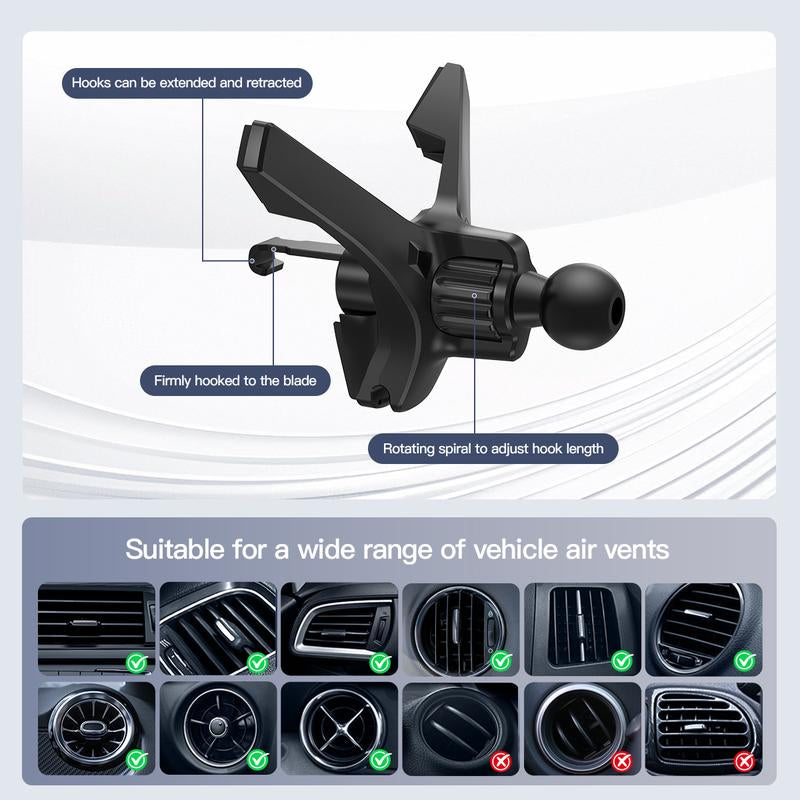 Wireless Car Charger, Auto Clamp Car Charger, Phone Charging Phone Holder Car Gadgets for Iphone Samsung Galaxy Series Android, Smartphone Mount, Car Accessory Items, Multifunctional Charger, Suitable for 6-7.2-Inch Mobile Phones,Under 18Cm Tablets