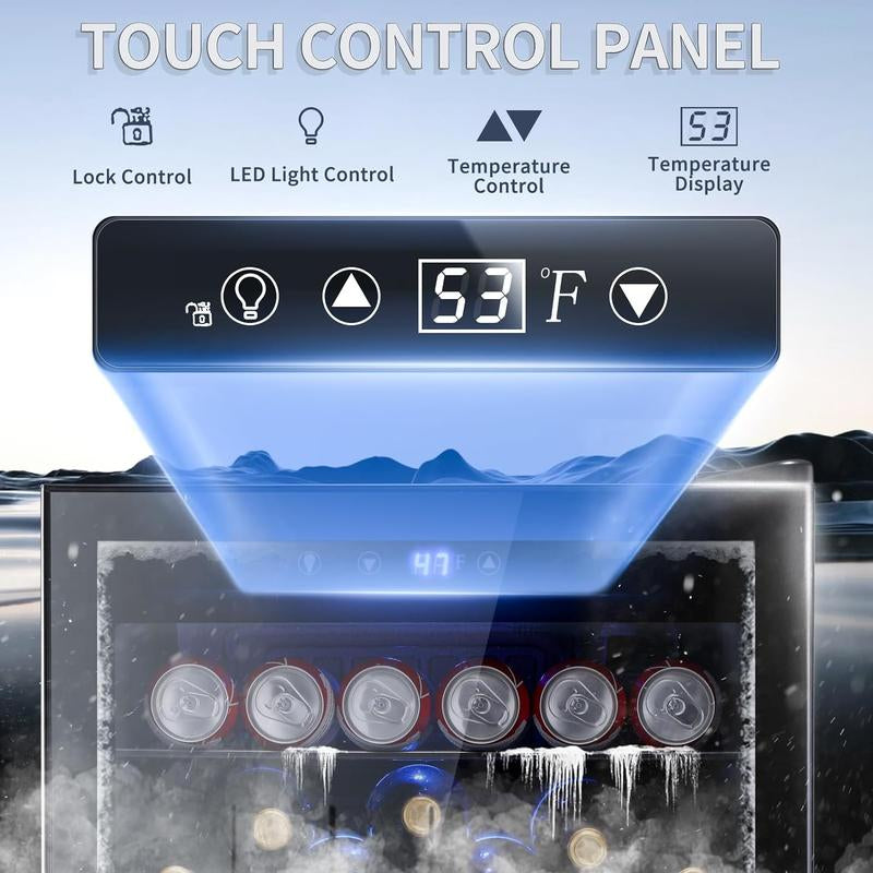 Antarctic Star 37 Bottle Wine Cooler/145 Can Beverage Refrigerator - Mini Fridge